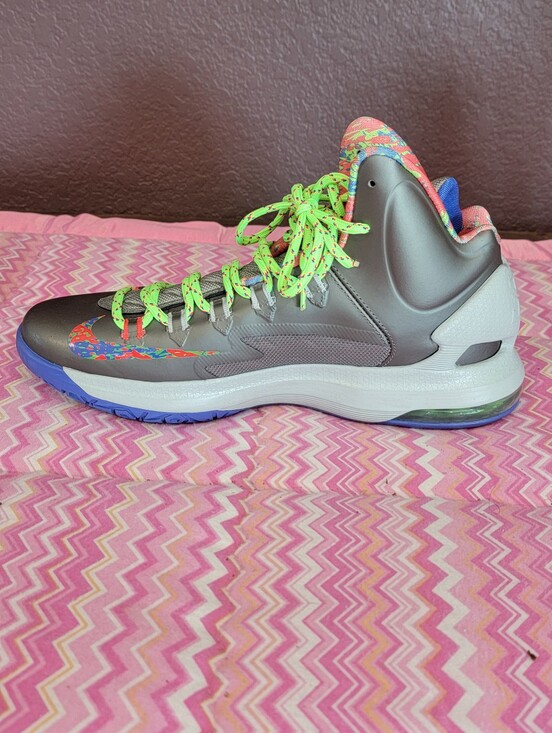 Nike KD V 5 Splatter Basketball Shoes Men\'s Size 8 Gray Multi-Color 554988-007 main image 13